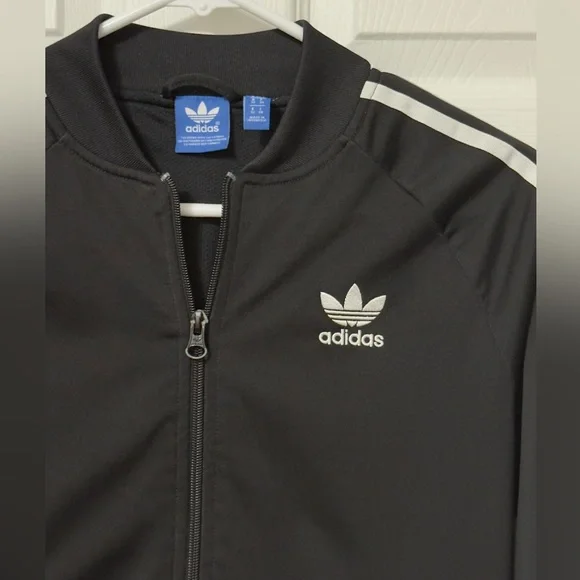 Adidas Black Jacket with White Accents - Picture 4 of 7